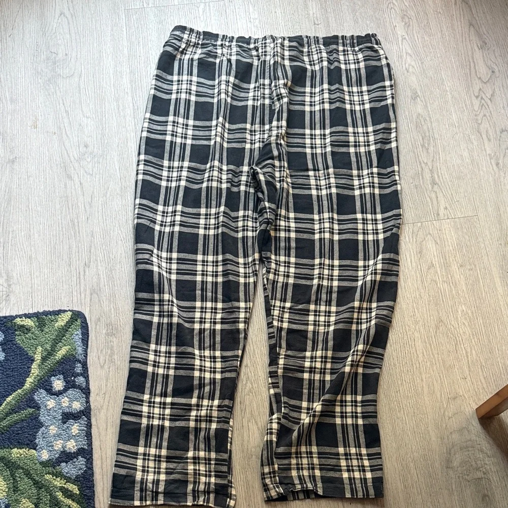 Polo Ralph Lauren Plaid Black and White Men's Pants